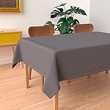 Soleil d'ocre Alix Tischdecke, schmutzabweisend, rechteckig, 140 x 240 cm, Anthrazit, Polyester