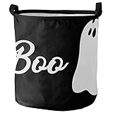 Aufbewahrungskorb Halloween-Nacht Mit Niedlichen Geistern Und Gruseligen Filmen Laundry Baskets Universell Waschekorbsammler Große Laundry Basket Für Schlafzimmer Waschküche Wäsche,40X50Cm