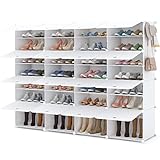 HOMIDEC Schuhregal, Schuhschrank Kunststoff Schuhregal Schuhaufbewahrung für 56 Paar Schuhe und Stiefel, Schuh-Organizer für Flur Schlafzimmer Eingang