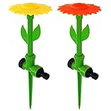 2er Set Blumen Wassersprenger Rasensprenger Wassersprinkler Gartensprenger Wasserspielzeug Sprühregner Garten Bewässerung Sprinkler