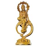Sculpture/Statue Deko Boxwood Guanyin Skulptur Holz Carving Buddha Statue Ruhige Anbetung Feng Shui Guan Yin Wohnkultur 18.5cm Glück Buddha Statue Ornamente Skulpturen Deko