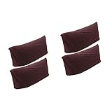 Warmhm 2 Paar Sofa-Armbezüge Aus Leder Loveseat Recliner Dehnbarer Couchbezug Sofabezug Für Haustiere Liegestuhl-Armbezug Lounge-Sessel-Armbezug Sesselbezüge Für Liegesessel