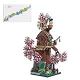 Baumhaus Modulares Bausteine Set Wald Sakura Elf Dreist Öckige Modellbau-Set für Kinder Erwachsene Kompatibel mit Lego Ideen Baumhaus-1434 Stück