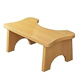 ZTTTD Badezimmer-Toilettenhocker aus Holz, Bambus-Toilettenhocker, Tritthocker for Erwachsene, Badezimmermöbel
