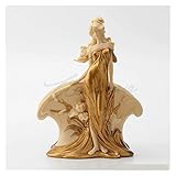 WQQLQX Statue Mädchen stehende Statue mit Händen halten Serviettenhalter Kunst Skulptur Handwerk Ornamente Home Zubehör Figur Figuren Dekoration Zubehör Skulpturen