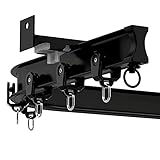 Vorhangschiene Gardinenschiene Gardinenstange 1-12m/ 3-40ft lange biegsame Vorhangschienen und Beschläge, Flexible gebogene Wandmontage Vorhangschiene Raumteiler for Innen/RV Dusche, L-Form U-Form S
