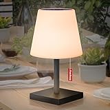 GGNOO LED Solar Tischleuchte Außen solar tischlampe outdoor RGB Warmweiß Tischleuchte mit Fernbedienung solarladung/USB-Aufladbar solar tischleuchte outdoor für Schlafzimmer Hotel Café (schwarz)