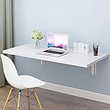Warooma Klappbarer Drop-Leaf-Tisch an der Wand - Schreibtisch/Computertisch Multifunktions-Laptop-Schreibtisch Studiertisch Küchen- und Esstisch für Büro und Zuhause