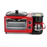 JYCCH Mini-Toaster, Edelstahl-Konvektionsofen mit Variabler Temperaturregelung, 6 Kochfunktionen: Backen, Grillen, Konvektion, Toast, Warmhalten und Auftauen (A)