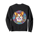 Graffiti Corgi Dad Wandbild, Street Art Corgi Sweatshirt