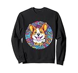 Graffiti Corgi Dad Wandbild, Street Art Corgi Sweatshirt