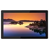 Digitaler Bilderrahmen 32 Zoll High Definition Elektronisches Album Werbeplayer Videoplayer Monitor Wandhalterung Musikplayer Schwarzer Bilderrahmen Infrarot-Fernbedienung
