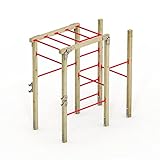 Wickey Fit Base 605 - Outdoor Fitness Gerät, Klettern und Sport für Jugendliche und Erwachsene im Garten mit Klimmzugstange