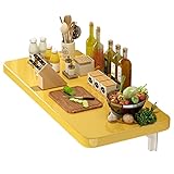 Ideen für an der Wand montierte klappbare Esstische für überall dort, wo zusätzlicher Arbeitsbereich benötigt Wird.