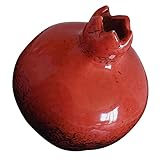 HOOTNEE Simulation Granatapfelvase Trockenblumen Für Vase Glaspflanzgefäß Mini-Blumenstrauß Trockenblumenvase Granatapfeldekor Realistische Lebensechte Früchte Künstliche Blumenvase