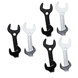 Alipis 6 Stück Schmiedeeisen-Haken Metall-Kleiderbügel Wandhaken Handtuch-Aufhänger Tür-Taschen-Haken Schlüssel-Aufhänger-Haken Wandhaken Für Mäntel Mehrzweck-Wandhaken