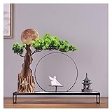 TONPOP Künstlicher Bonsai-Baum, kreative Grünpflanzen, Topf-Wohnzimmer-Simulation, einladende Kiefern-Bonsai-Pflanzen, künstliche Blumen und künstliche Bäume, Landsch