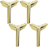 AAKOMA IronCabinet Möbelbeinstütze, verwendet for Sofas, Schuhschränke, Couchtische, Gold, 4 Stück, 10 cm dabuwang (Size : 8cm)