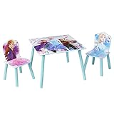 Frozen Set aus Tisch und 2 Stühlen für Kinder, 45 63 (Annäherungswerte): 29,5 (B) x 52,5 (H) x 29 cm (T)