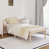 TALCUS Möbel mit Bettgestell, massives Holz, Kiefernholz, 90 x 190 cm, Einzelbett