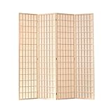 GOCHUSX Raumtrenner, Faltbare Sichtschutzpaneele, Freistehender Tragbarer Wandschirm, Temporäre Wandtrenner, Keine Montage (Farbe : Natural, Größe : 2X1M(5pcs/0.4m))