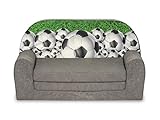 FORTISLINE Kindersofa Mini zum Aufklappen Football 3 W386_40