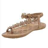 Sandalen Damen Sommer Flach Große Größe Plateau Blau Sommerschuhe Damen Geschlossen Leder Keilsandaletten Treckingsandalen Elegant Strand Keilabsatz Römersandalen Keilsandalen Frauen