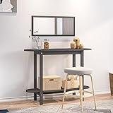 TALCUS Möbel mit Konsolentisch grau 110x40x80 cm Massivholz Kiefer