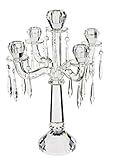 Villeroy und Boch Retro Accessories Leuchter, 5-armig, 43 cm, Glas, Klar