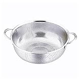 beautyhe Durchschlag Sieb Sieb Edelstahl Collanders Edelstahl Küche Gadgets Für Kochen Sieb Edelstahl Küchensieb Waschbecken Korb Sieb Reis Sieb Silver,19.5CM