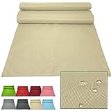 JEMIDI Outdoor Tischläufer 50x200cm Läufer Tischband wasserabweisend - Tischläufer Beige