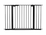 BabyDan Premier Türschutzgitter / Treppenschutzgitter zum Klemmen, 112 - 119.3 cm - hergestellt in Dänemark und vom TÜV GS geprüft, Farbe: Schwarz