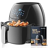 Taylor Swoden Sunbeam - Heißluftfritteuse XXL, 7L Airfryer, 1800 W Friteuse ohne Öl für 4-6 Personen, digitaler LED Touchscreen, 8 Programme, automatische Abschaltung