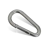 jarolift Karabinerhaken für Sonnensegel Sonnensegel-Zubehör, aus Edelstahl, mit Schnappverschluss