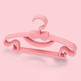 plplaaoo rutschfeste Kinder-Baby-Kleiderbügel, 10 Stück Baby-Kleiderbügel Für Kinderzimmerschrank, Kinder-Aufbewahrungs-Kleiderbügel aus Kunststoff, Verdicken Schleifen-Knoten-Kleiderbügel(rosa)