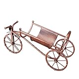 Weinregal/Flaschenregal Große Kapazität Weinregal, kreative Fahrradform Weinhalter Edelstahl Weinaufbewahrungsregal-Arbeitsplatte, for Zuhause und Büro (Retro Kupfer 3L, 5L) Weinregale für Schränke (