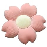 HshDUti Niedliches Blumenkissen, Kawaii-Blumenform, dreidimensionales Sitzkissen, Plüsch-Blumen-Dekokissen, Kissen für Büro, Zuhause, Auto, Dekoration, Rosa, 40 cm