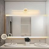 Elksdut LED-Badezimmerspiegelleuchte, Acryl-Waschtisch-Wandhalterung, Schminkspiegel-Frontleuchte über Spiegelschrank, lineare Schminkspiegelleuchten für Schminktisch-Bad