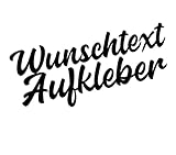 topdesignshop Aufkleber selbst gestalten mit Vorschau - Wunschaufkleber Buchstaben Autoaufkleber - Aufkleber Text Sticker fürs Auto und Motorrad einzeilig nach Wunsch