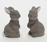 Unbekannt Hase Beton 2er-Set (V37844) Ostern Osterdeko Osterhase