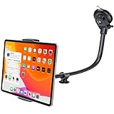 APPS2Car Tablet Halterung Auto,Auto Tablet Halterung,Für 7,9-11 Zoll Schwanenhals Tablet Halterung Kompatibel Für Ipad Mini/9,7/10,2/10,5 Und Mehr,13' Long Arm Anti-Vibration 360 Grad Einstellbar