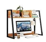 HALAHAI Bücherschrank Bücherregal Desktop-Bücherregal-Lagerregal, Einfaches Bücherregal, Album-Ausstellungsstand, Bücherregal Bücherregale (Color : Black, Size : 75X32X65Cm)