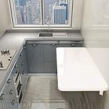 Klapptisch, Wandtisch, klappbarer Esstisch, robuster Esstisch, perfekt als Ergänzung für Waschküche/Hausbar/Küche und Esszimmer