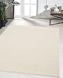 the carpet Marley eleganter Designer Teppich Wohnzimmer, weicher & pflegeleichter Kurzflor Wohnzimmerteppich in Creme, Teppich 200 x 290 cm