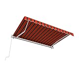 paramondo Gelenkarmmarkise Basic 2000 Markise Sonnenschutz Sichtschutz für Balkon & Terrasse, 300 x 250 cm (Breite x Ausfall), Multi Rot-Schwarz