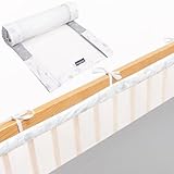 Bettumrandung Babybett, Kinderbett Umrandung 360x30 cm Bettumrandung, Nestchen Babybett Umrandung, gitterbett Schutz