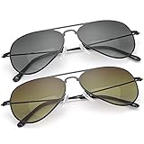 2 Paar Bifokale Lesebrille UV400 Schutz Pilotensport Sonnenbrille Blaulichtblockierende Leichte Sonnenlesebrille für Unisex Männer Frauen Outdoor Fahrsicherheitsbrillen Getönte Linsenschirme Brillen