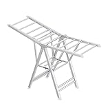 BAIYUN Artefakt for Trocknen Von Steppdecken Im Freien, Wäscheständer Aus Aluminiumlegierung, Faltbarer Boden-Wäscheständer for Den Innenbereich, Haushaltsbalkon-Wäscheständer (Size : 1.6m)