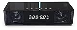FLYIFE Wecker Bluetooth Lautsprecher Wecker FM Radio Theater LED Display Tragbarer Lautsprecher Drahtloser Bluetooth Lautsprecher