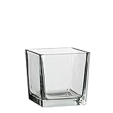 MICA Decorations Lotty Vase, Glas, transparent, 12 x 12 x 12 cm